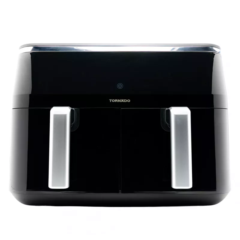 TORNADO TAFT-1000-GS | Doppel-Heißluftfritteuse 9L, Heißluftfritteuse, 9 L, 60 °C, 200 °C, 12 Personen, 540 min
