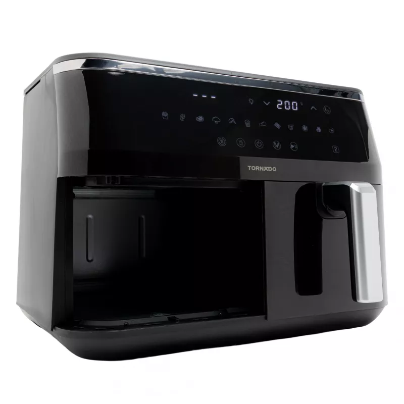 TORNADO TAFT-1000-GS | Doppel-Heißluftfritteuse 9L, Heißluftfritteuse, 9 L, 60 °C, 200 °C, 12 Personen, 540 min