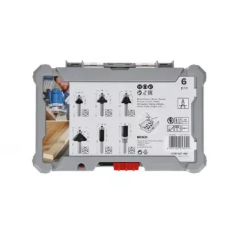 Bosch 2 607 017 470 Fräser Bitsatz 6 Stück