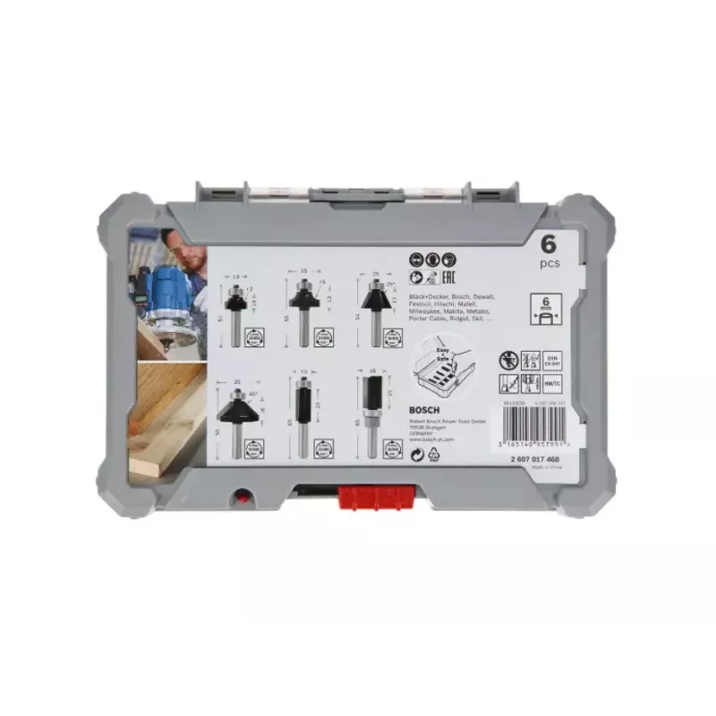 Bosch 2 607 017 470 Fräser Bitsatz 6 Stück