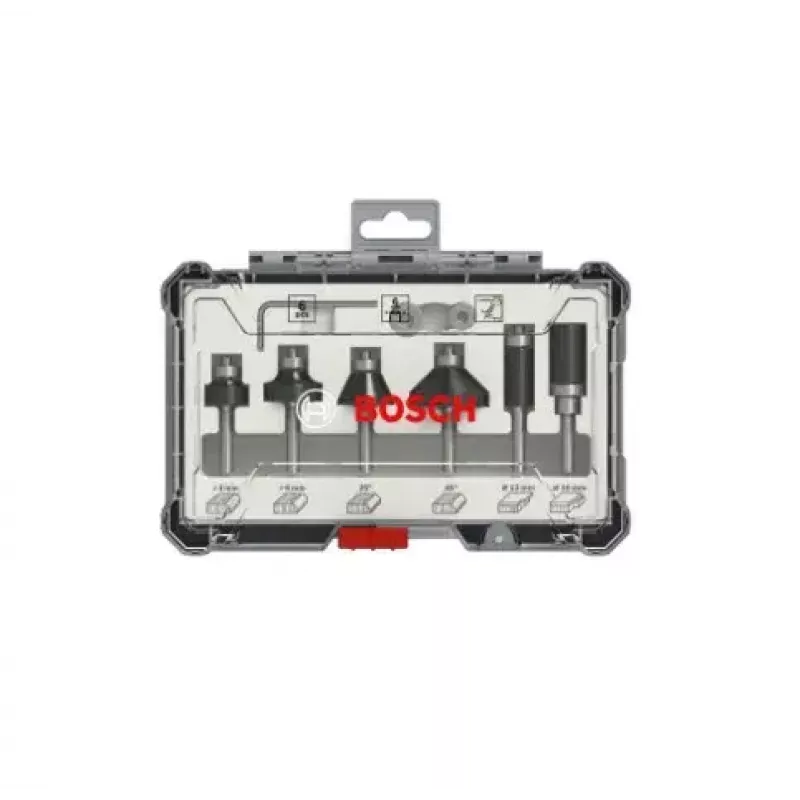 Bosch 2 607 017 470 Fräser Bitsatz 6 Stück