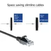 ACT Schwarz 5 Meter LSZH U/UTP CAT6 Datacenter Slimline Patchkabel mit RJ45-Steckern