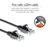 ACT Schwarz 5 Meter LSZH U/UTP CAT6 Datacenter Slimline Patchkabel mit RJ45-Steckern