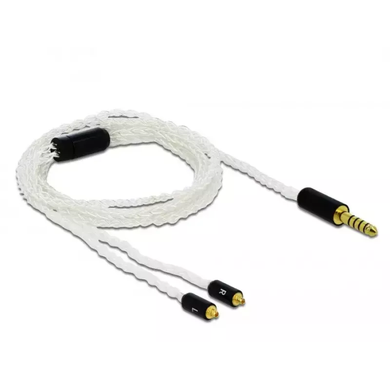 Audiokabel DeLOCK 85846 1,2 m 4,4 mm 2x MMCX Weiß