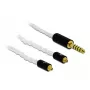 Audiokabel DeLOCK 85846 1,2 m 4,4 mm 2x MMCX Weiß