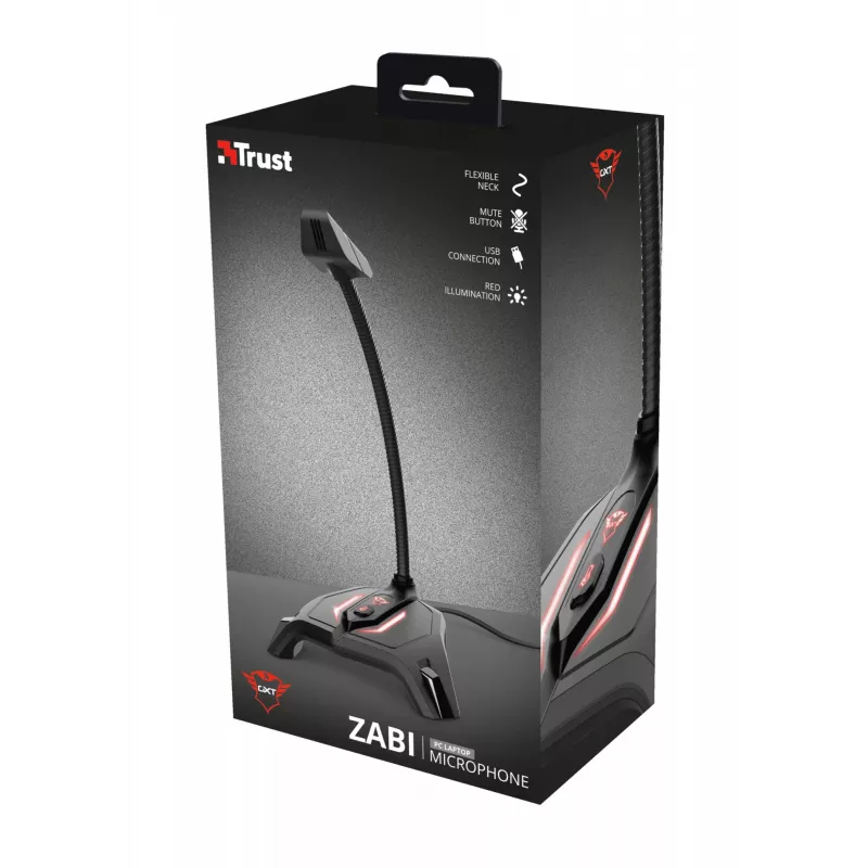 Trust GXT 215 Zabi Schwarz PC-Mikrofon