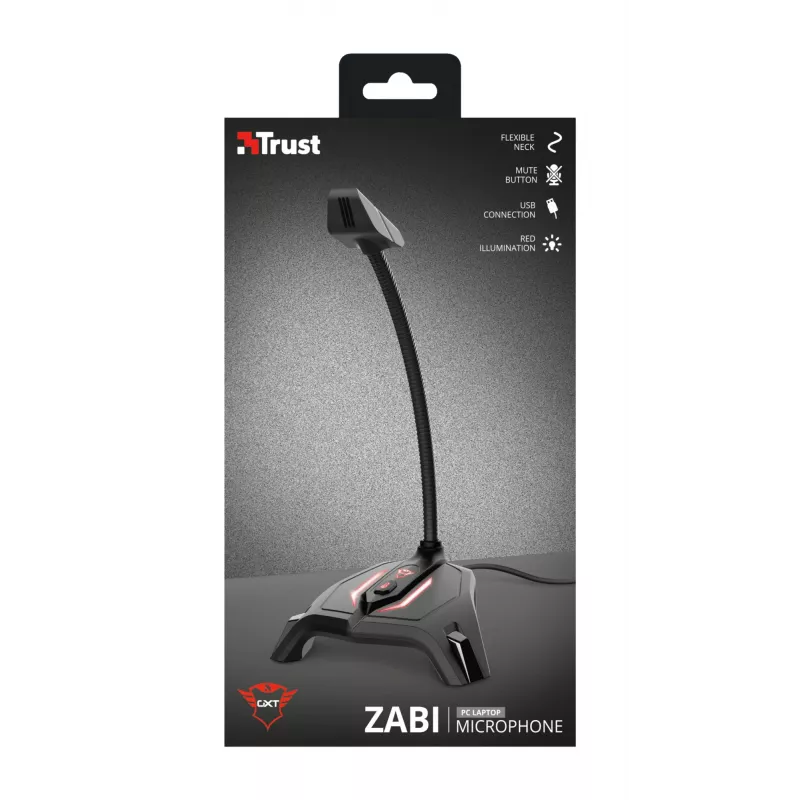 Trust GXT 215 Zabi Schwarz PC-Mikrofon