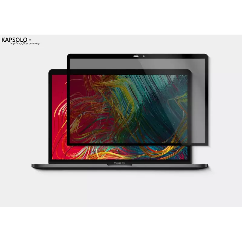 Magnetischer Blickschutzfilter Kapsolo für Apple MacBook Pro 16 Zoll Retina (2019) — 9H Härte, 50 % Lichtdurchlässigkeit, 30° Blickschutz, 40,6 cm