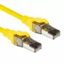 ACT Gelbes 5 Meter SFTP CAT8 Patchkabel rastnasenfrei mit RJ45-Steckern