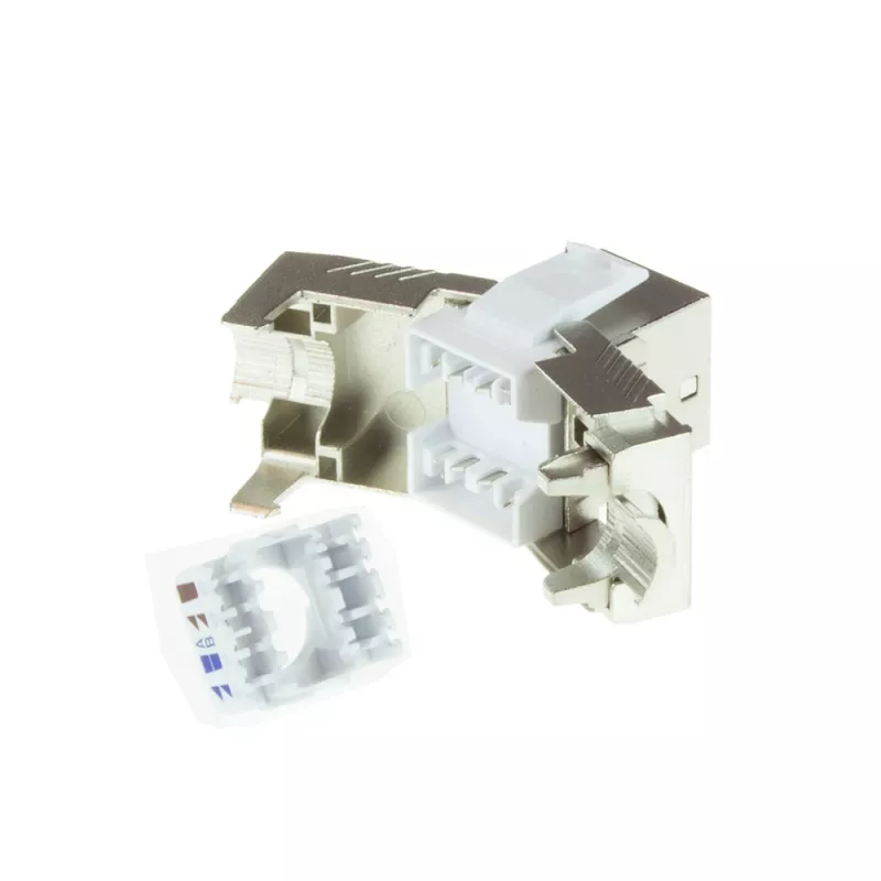 Keystone Jack CAT8 geschirmt werkzeuglos ACT TD8511