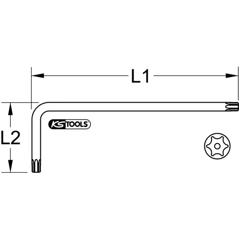 L-Torx-Schlüssel KS Tools 151.2251