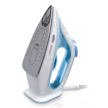 Braun TexStyle 1 SI1050BL Dampfbügeleisen Keramik-Bügelsohle 2000 W Blau, Weiß