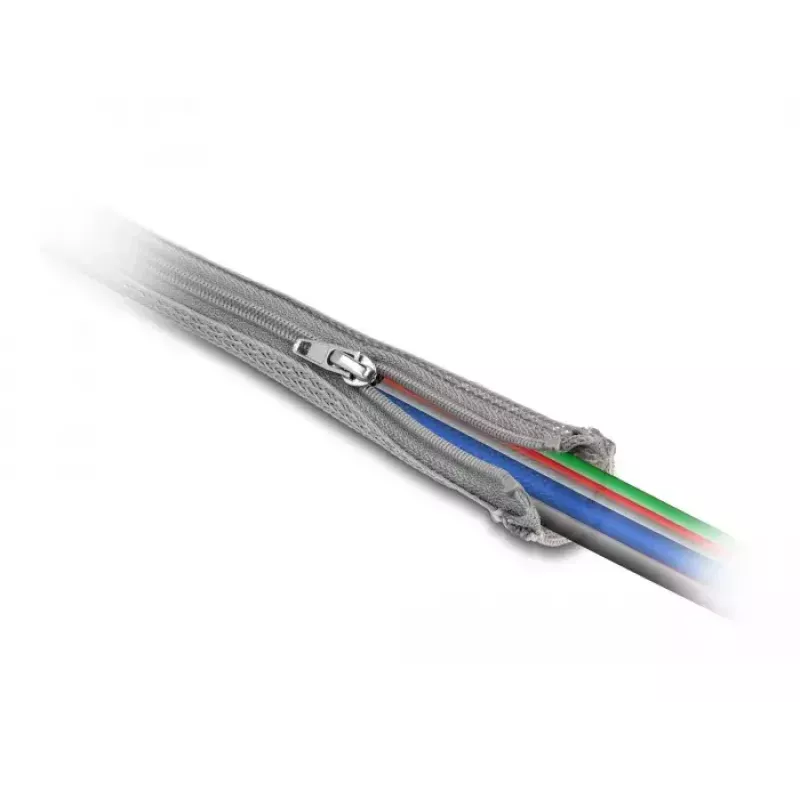 Geflechtschlauch DeLOCK 20824 1m x 20mm Grau