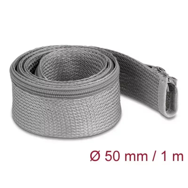 Geflechtschlauch DeLOCK 20826 1m x 50mm Grau