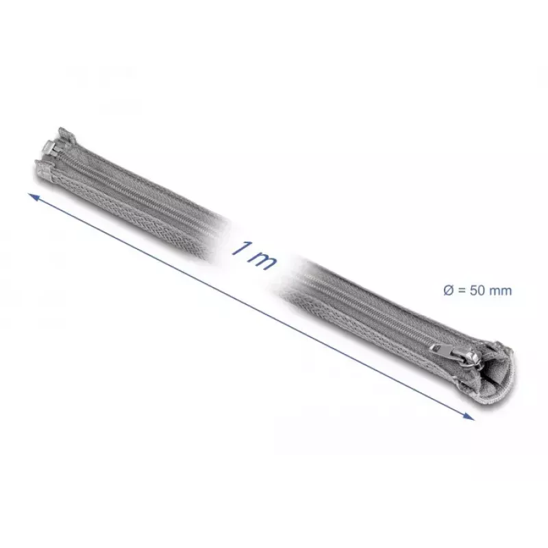 Geflechtschlauch DeLOCK 20826 1m x 50mm Grau