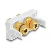DeLOCK Easy 45 Modul 2 x Buchsenklemme rot schwarz Ring 22,5 x 45 mm