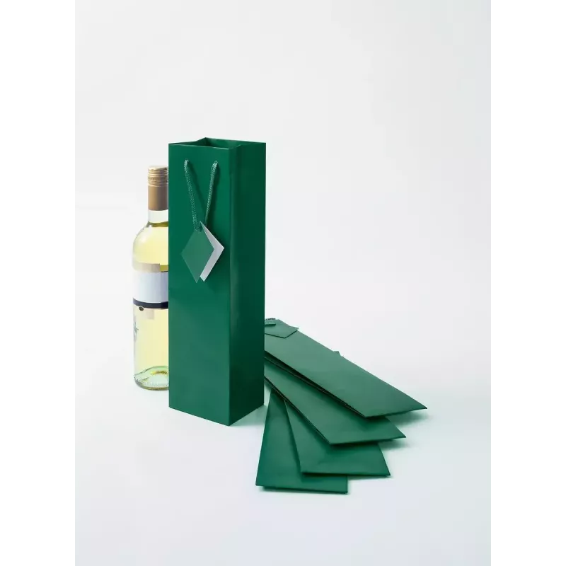 Geschenkverpackungstasche Sigel GT502 Grün 100mm x 80mm x 350mm
