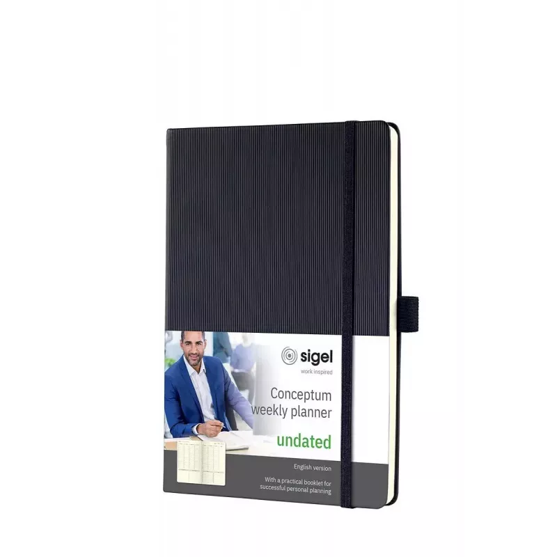 Wochenplaner Sigel CO701 Hardcover 192 Seiten Schwarz