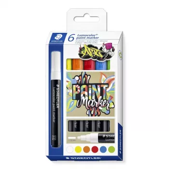 Paint Marker Staedtler Lumocolor 349 6 Stück