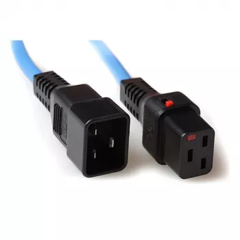ACT Netzkabel C19 IEC Lock - C20 blau 2 m, PC1358