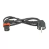ACT Powercord CEE 7/7 Stecker (gewinkelt) – C13 IEC Lock (rechts gewinkelt) schwarz 3 m, EL454S