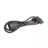 ACT Netzkabel C14 - C13 IEC Lock (abgewinkelt) schwarz 1 m, PC2041