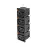ACT C13 IEC Lock Net Entree (4x outlet) - schwarz, PA135015BK4