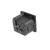 ACT C19 IEC Lock Net Entree (1x Ausgang) - schwarz, PA195015BK, C19, Schwarz, Rot, Buchse, gerade, Thermoplast, 2000 V