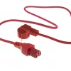 ACT Netzkabel Hauptanschluss CEE 7/7 Stecker (gewinkelt) – C15 rot 1,5 m
