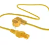 ACT Netzkabel CEE 7/7 Stecker (gewinkelt) - C15 gelb 1 m