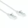 ACT Weiß 0,5 Meter LSZH U/UTP CAT6 Datacenter Slimline Patchkabel mit Rastnasenschutz und RJ45-Steckern
