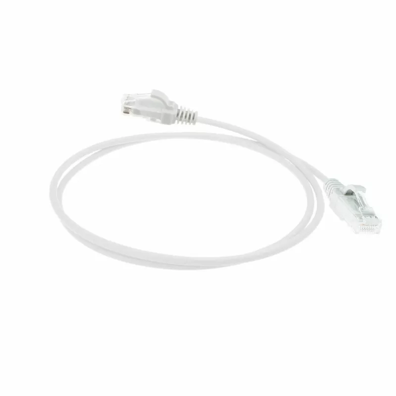 ACT Weiß 7 Meter LSZH U/UTP CAT6 Datacenter-Slimline-Patchkabel mit RJ45-Steckern