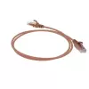ACT Braun 2 Meter LSZH U/UTP CAT6 Rechenzentrum Slimline Patchkabel rastnasenschutz mit RJ45-Steckern