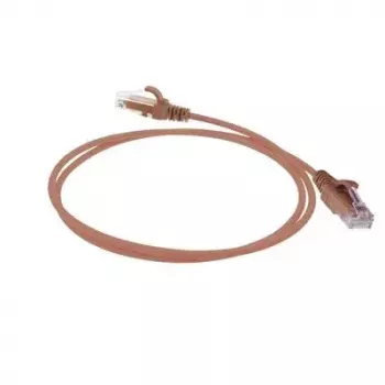 ACT Braun 2 Meter LSZH U/UTP CAT6 Rechenzentrum Slimline Patchkabel rastnasenschutz mit RJ45-Steckern