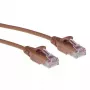 ACT Braun 2 Meter LSZH U/UTP CAT6 Rechenzentrum Slimline Patchkabel rastnasenschutz mit RJ45-Steckern