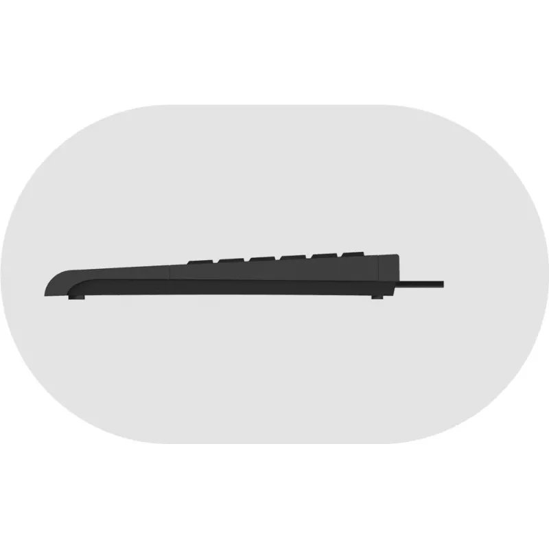 KeySonic ACK-3410 (UK) Tastatur Home USB QWERTY UK English Schwarz