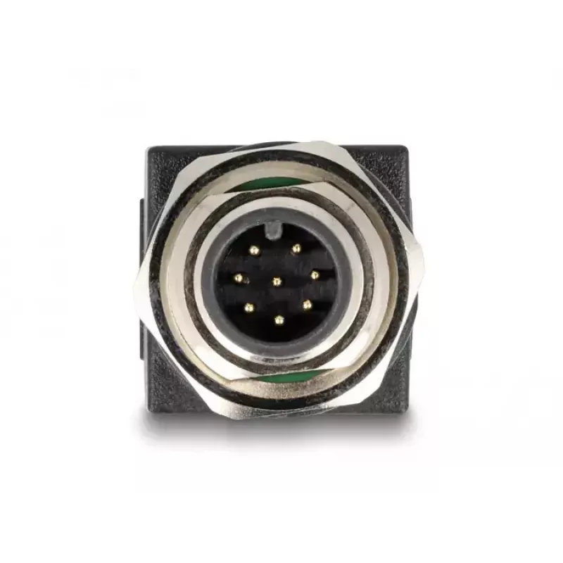 DeLOCK M12 Adapter A-kodiert 8-polig Stecker auf RJ45-Buchse gerade
