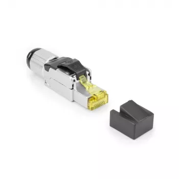 ACT Feldkonfektionierbarer Stecker RJ45 CAT6A geschirmt, werkzeuglos, 4PPoE 100W