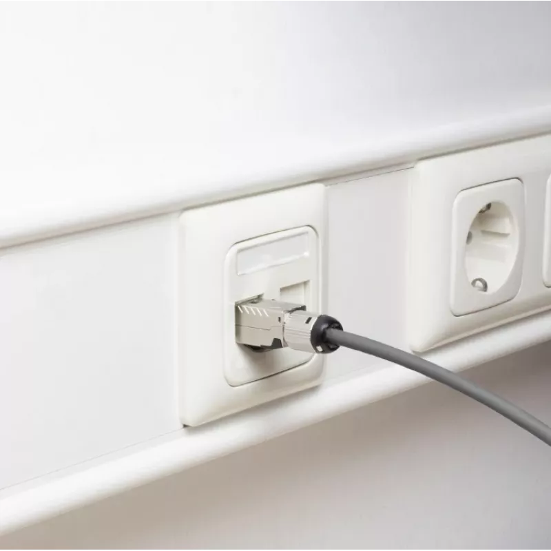 ACT Feldkonfektionierbarer Stecker RJ45 CAT6A geschirmt, werkzeuglos, 4PPoE 100W