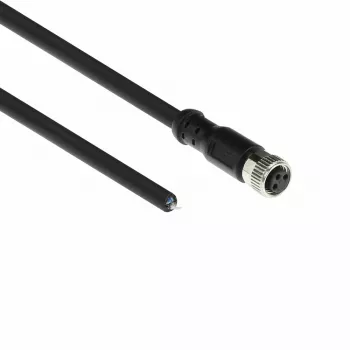 ACT Industrial 1,50 Meter Sensorkabel M8A 3-polig Buchse auf offenes Ende, Ultraflex Xtreme TPE Kabel, geschirmt