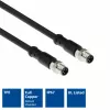ACT Industrial 3.00 Meter Sensorkabel M8A 4-polig Stecker auf M8A 4-polig Stecker, Ultraflex Xtreme TPE-Kabel, geschirmt
