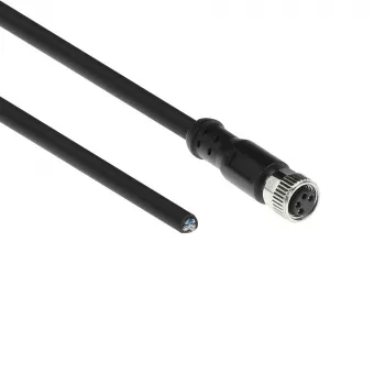 ACT Industrial 3,00 Meter Sensorkabel M8A 4-polig Buchse auf offenes Ende, Ultraflex Xtreme TPE Kabel, geschirmt