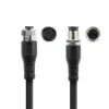 ACT Industrial 3,00 Meter Sensorkabel M12A 4-polig Stecker auf M12A 4-polig Buchse, Superflex Xtreme TPE-Kabel, geschirmt