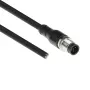 ACT Industrial 3,00 Meter Sensorleitung M12A 5-polig Stecker auf offenes Ende, Superflex Xtreme TPE-Kabel, geschirmt