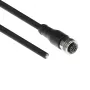 ACT Industrie 3,00 Meter Sensorkabel M12A 5-polig Stecker auf offenes Ende, Superflex Xtreme TPE-Kabel, geschirmt