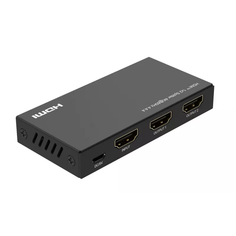 HDMI Splitter Microconnect MC-HDMISPLITTER0102-4K 4K-Auflösung Schwarz
