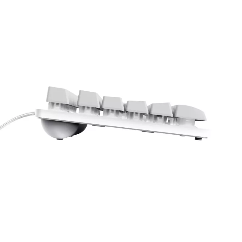 Trust GXT 833W Thado Tastatur Gaming USB QWERTZ Deutsch Weiß
