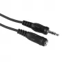 Audio-Kabel Hama 00205105 5m 3,5mm Stecker auf Buchse Schwarz