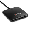 Lindy USB 2.0 Smart Card Reader, USB, Schwarz, 1,2 m, 480 MB/s, 2 Jahr(e), CE, Federal Communications Commission (FCC), REACH, RoHS