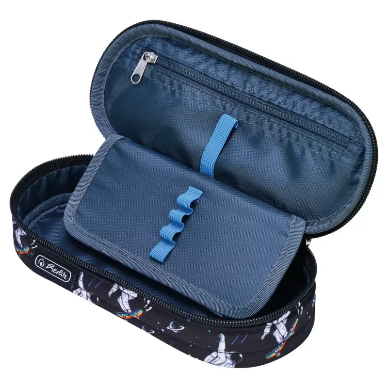 Herlitz Space Skater Softes Federmäppchen Polyester Dunkelblau Weiß
